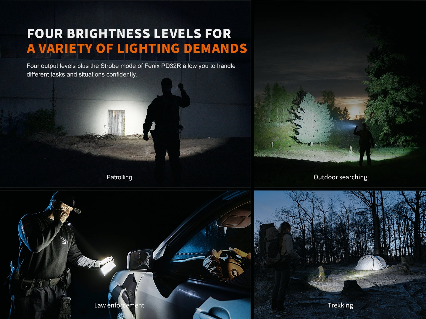 Fenix PD32R Rechargeable Silent Switch Tactical Flashlight