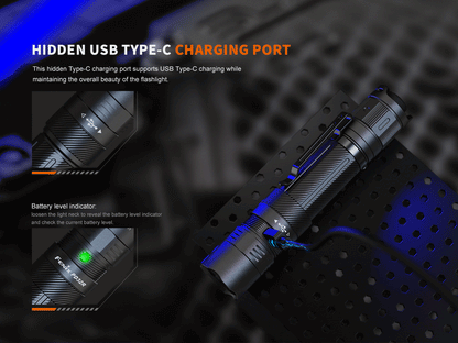 Fenix PD32R Rechargeable Silent Switch Tactical Flashlight