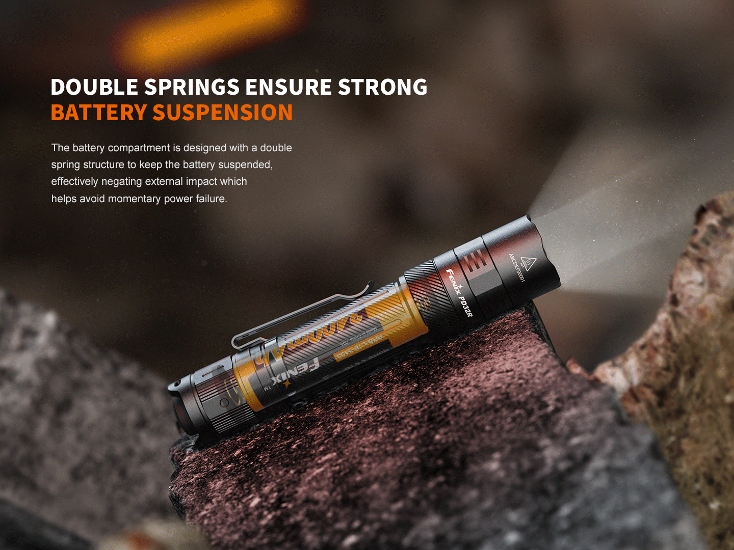 Fenix PD32R Rechargeable Silent Switch Tactical Flashlight