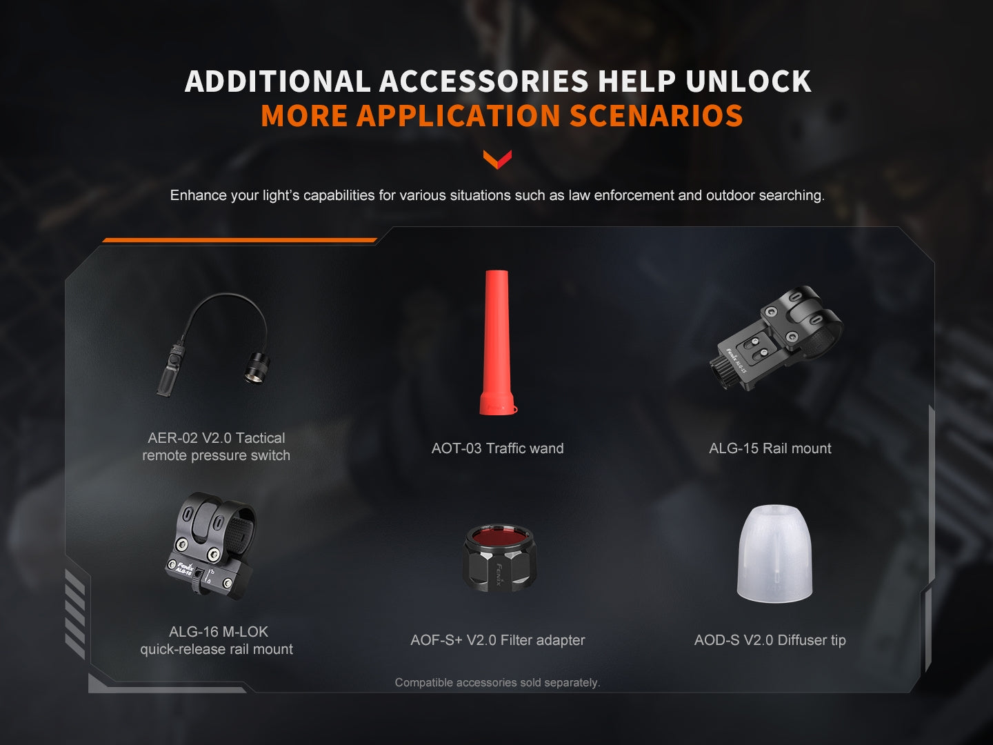Fenix PD32R Rechargeable Silent Switch Tactical Flashlight