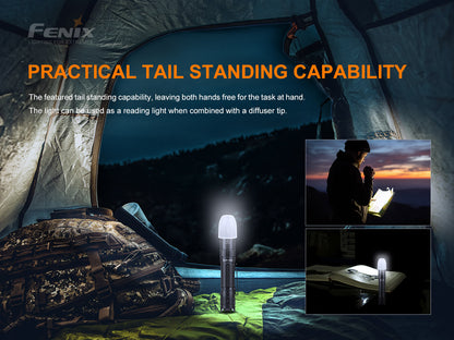 Fenix PD32 V2 Compact Rechargeable Flashlight 395 Meters - 1,200 Lumens