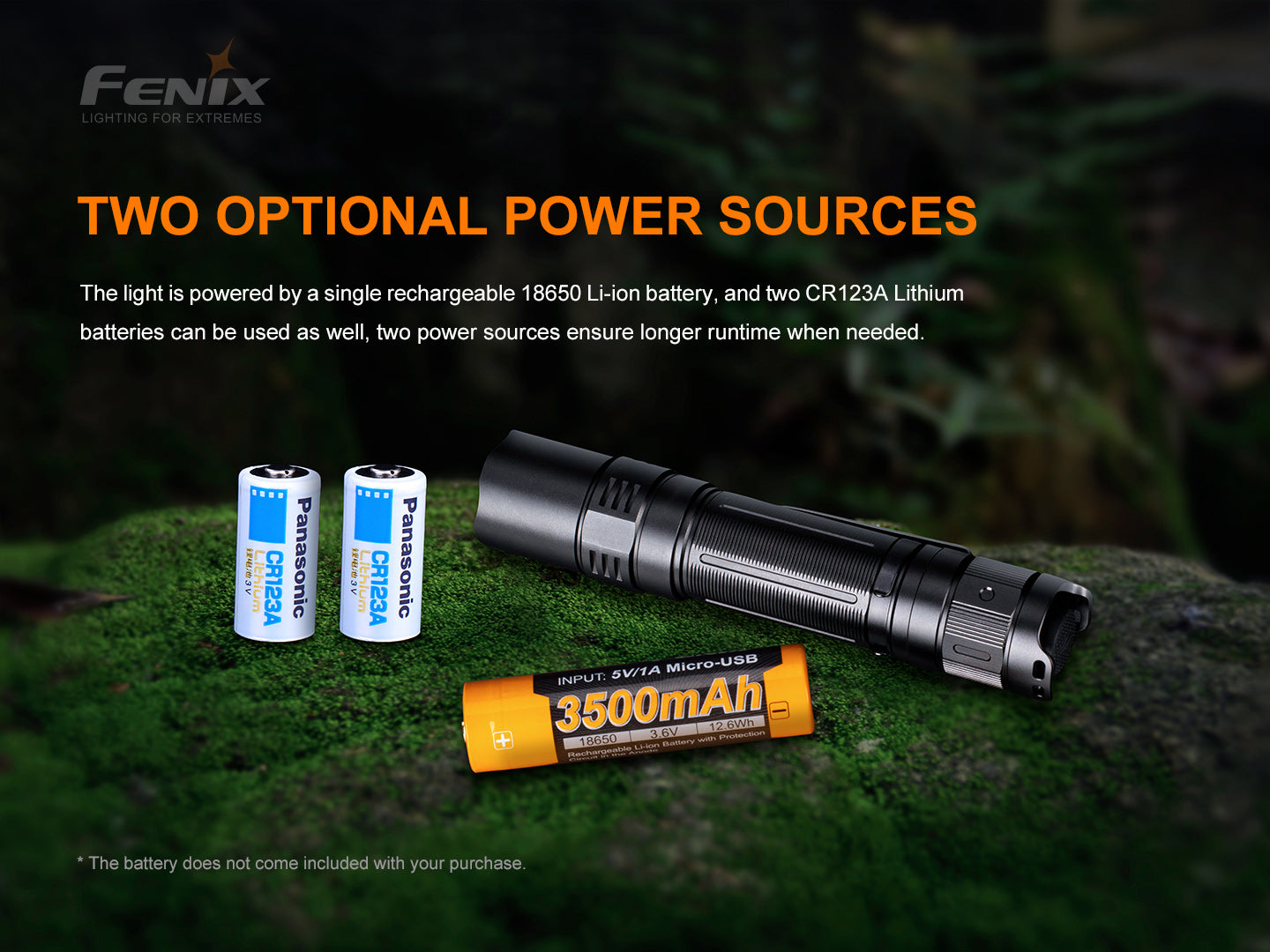Fenix PD32 V2 Compact Rechargeable Flashlight 395 Meters - 1,200 Lumens