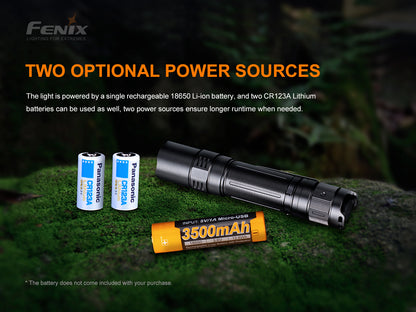 Fenix PD32 V2 Compact Rechargeable Flashlight 395 Meters - 1,200 Lumens