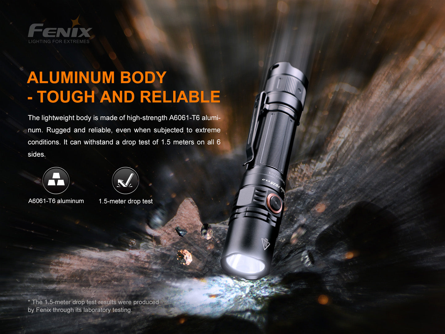 Fenix PD35 V3 Tactical Flashlight - 1,700 Lumens