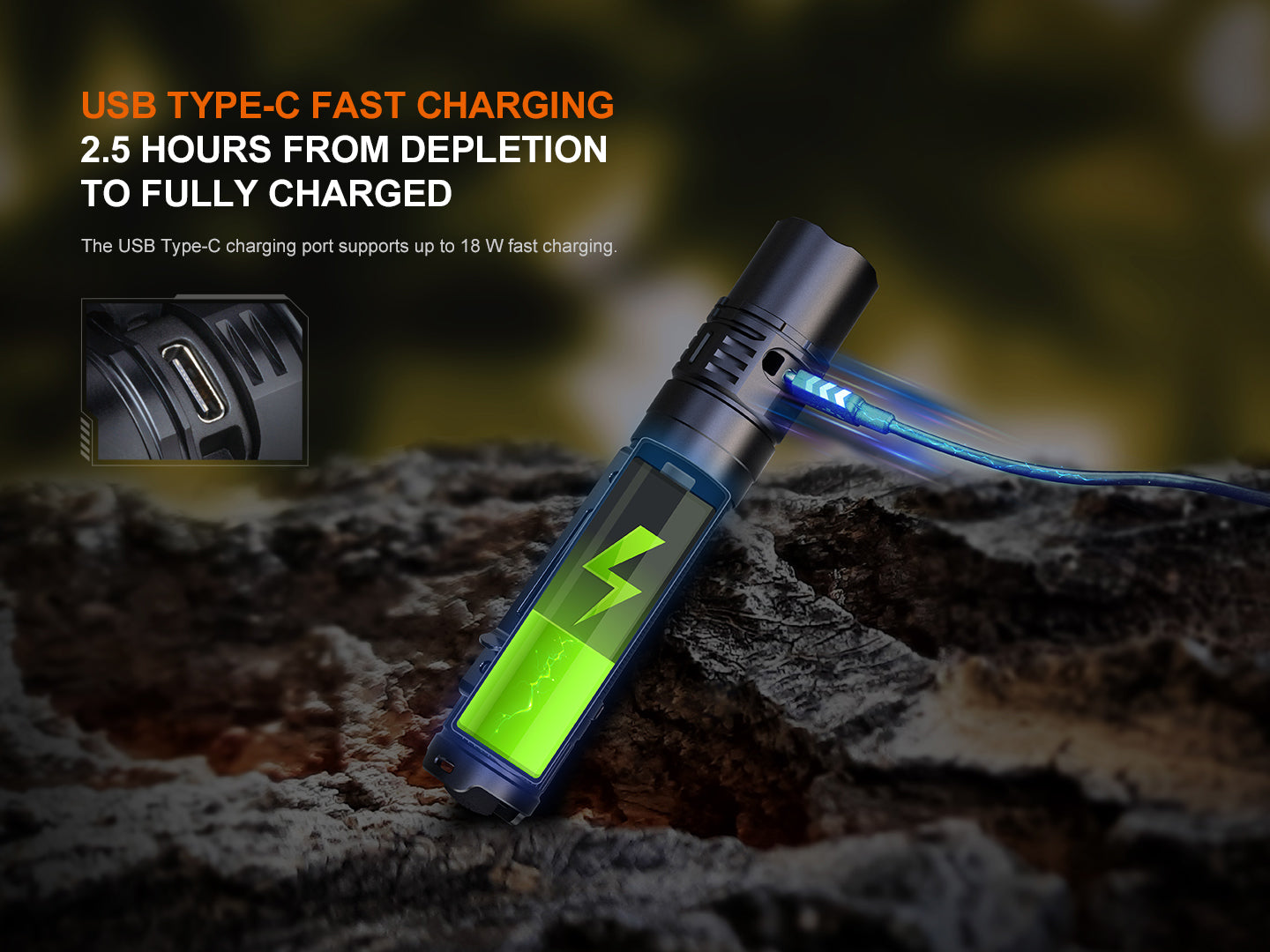 Fenix PD36R V2 Compact Rechargeable Tactical Flashlight