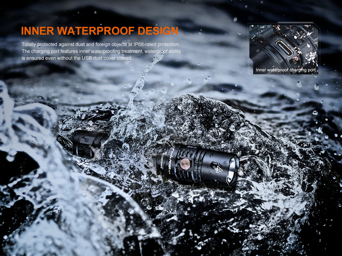Fenix PD36R V2 Compact Rechargeable Tactical Flashlight