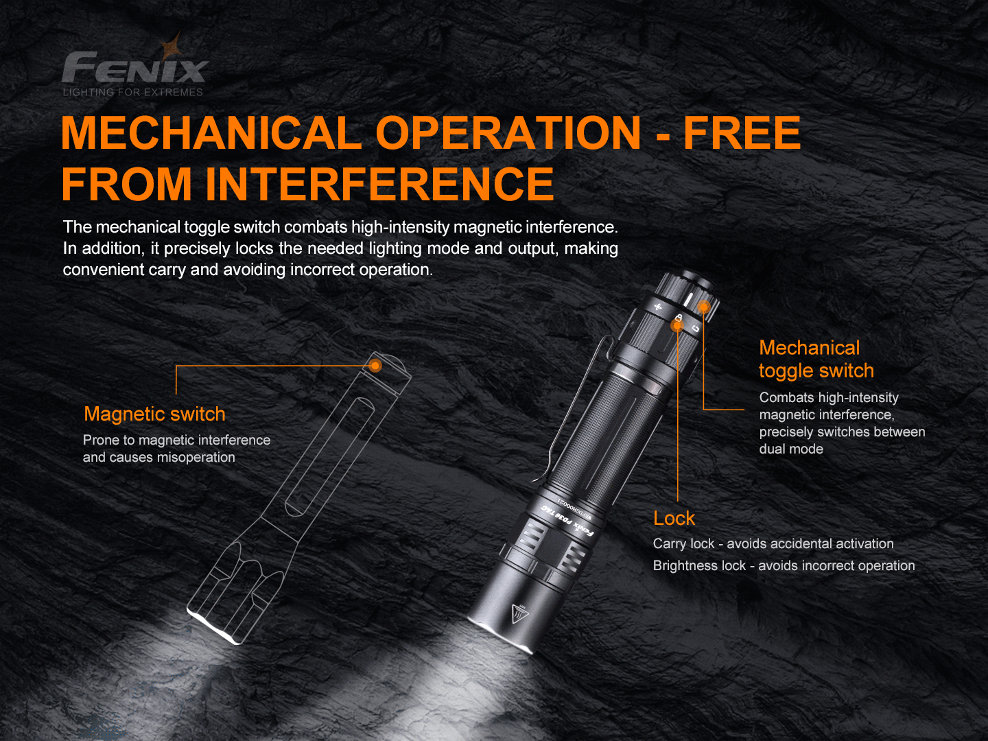 Fenix PD36 TAC Tactical Flashlight 3,000 Lumens