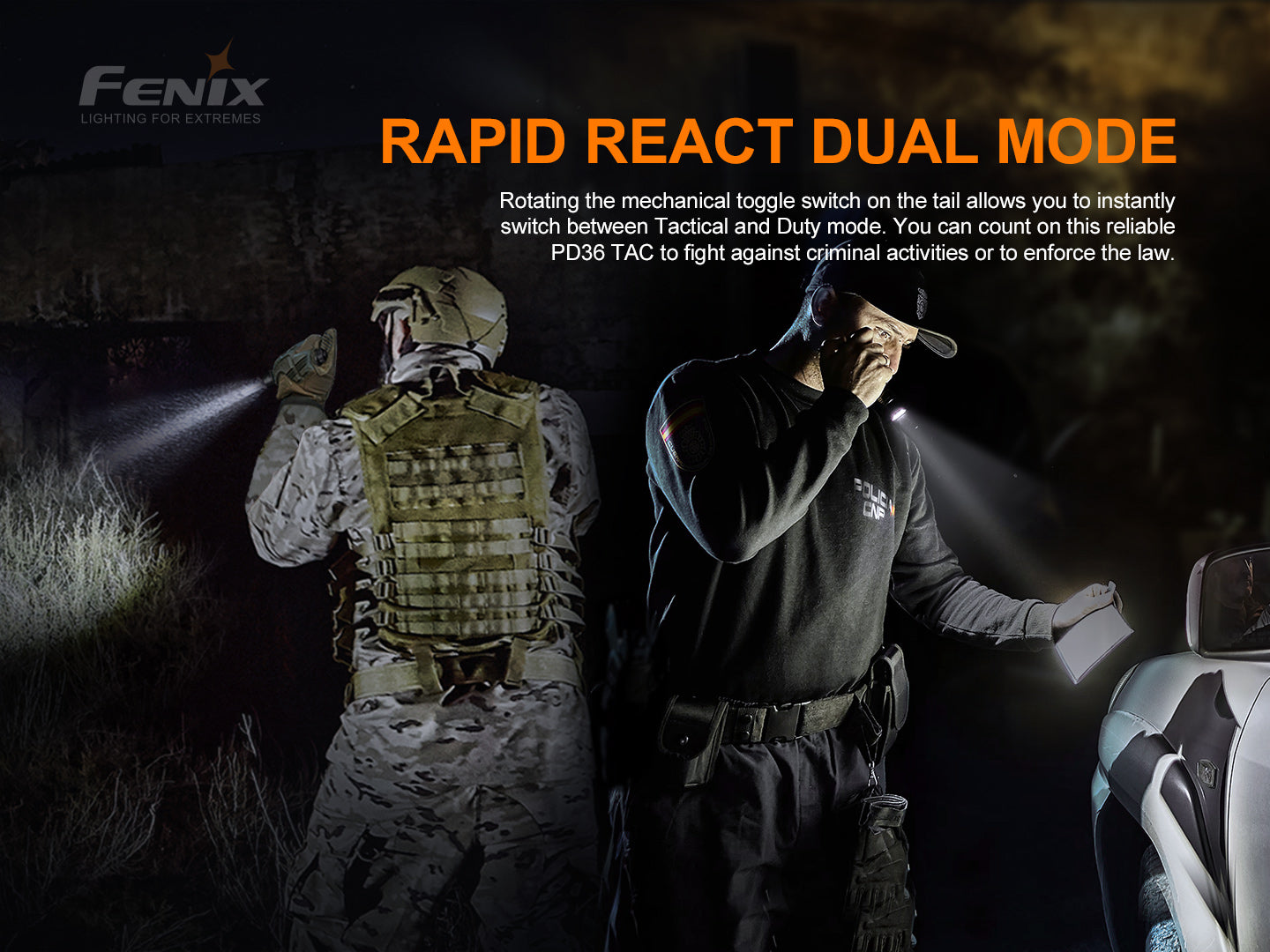 Fenix PD36 TAC Tactical Flashlight 3,000 Lumens