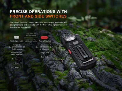 Fenix SW05R-Red Multi-Purpose Clip-On Flashlight with Red Light