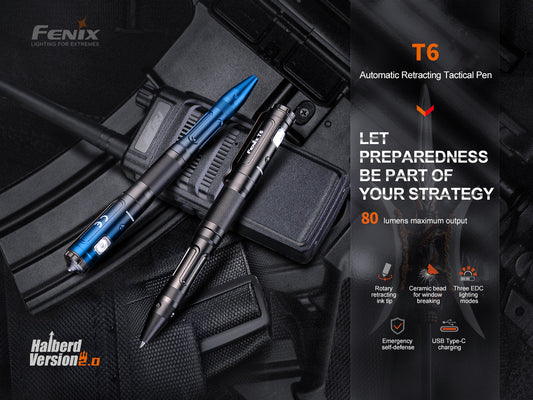 Fenix T6 Tactical USB-C Rechargeable Penlight