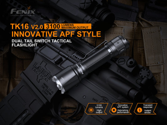 Fenix TK16 V2 Tactical Flashlight With Strobe Ready - 3,100 Lumens