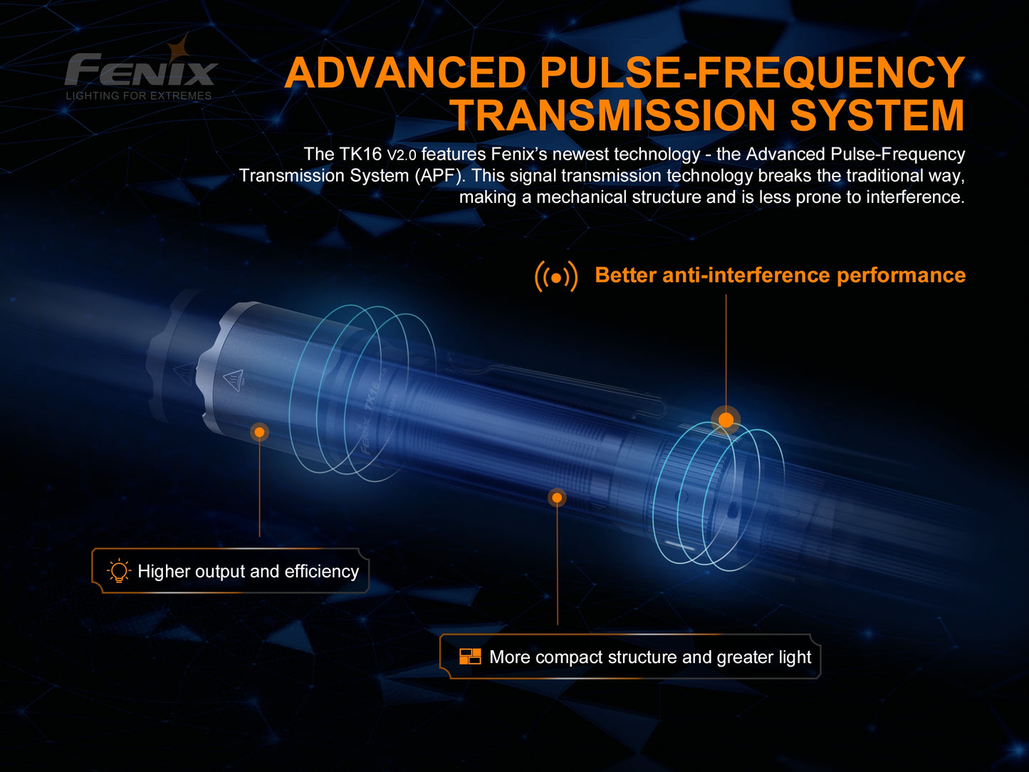 Fenix TK16 V2 Tactical Flashlight With Strobe Ready - 3,100 Lumens