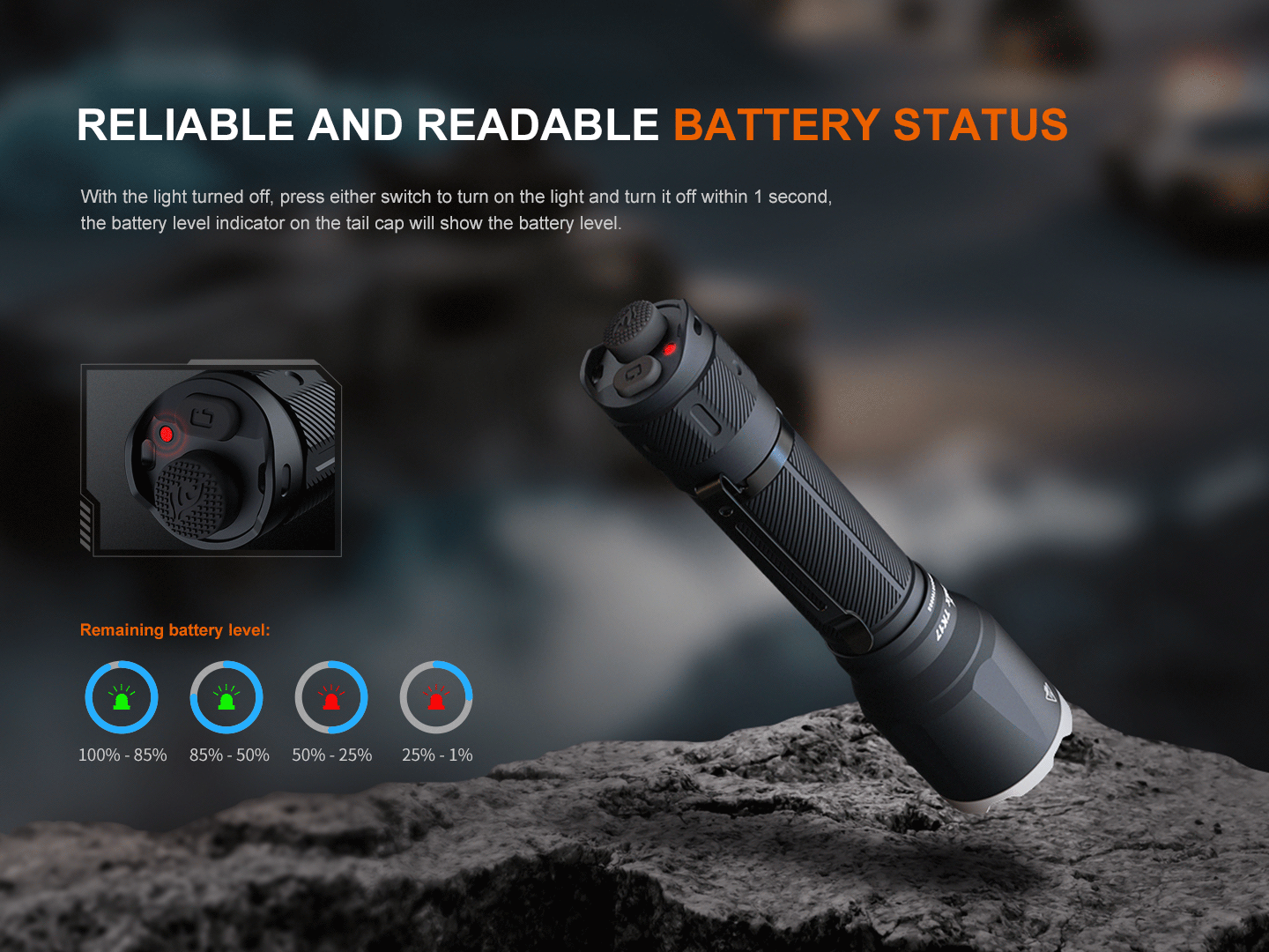 Fenix TK17 Dual Switch Tactical Flashlight - 3,600 Lumens