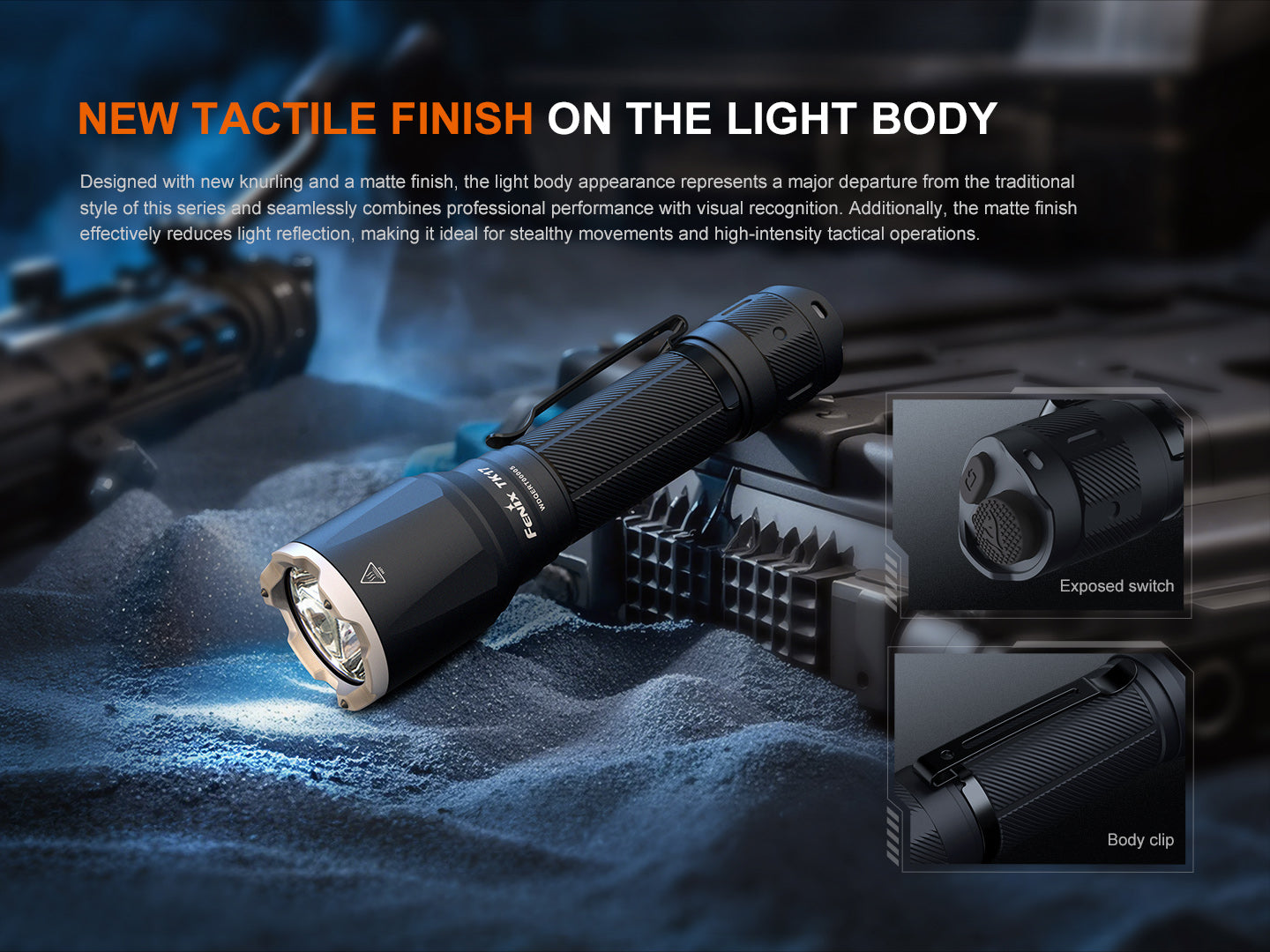 Fenix TK17 Dual Switch Tactical Flashlight - 3,600 Lumens