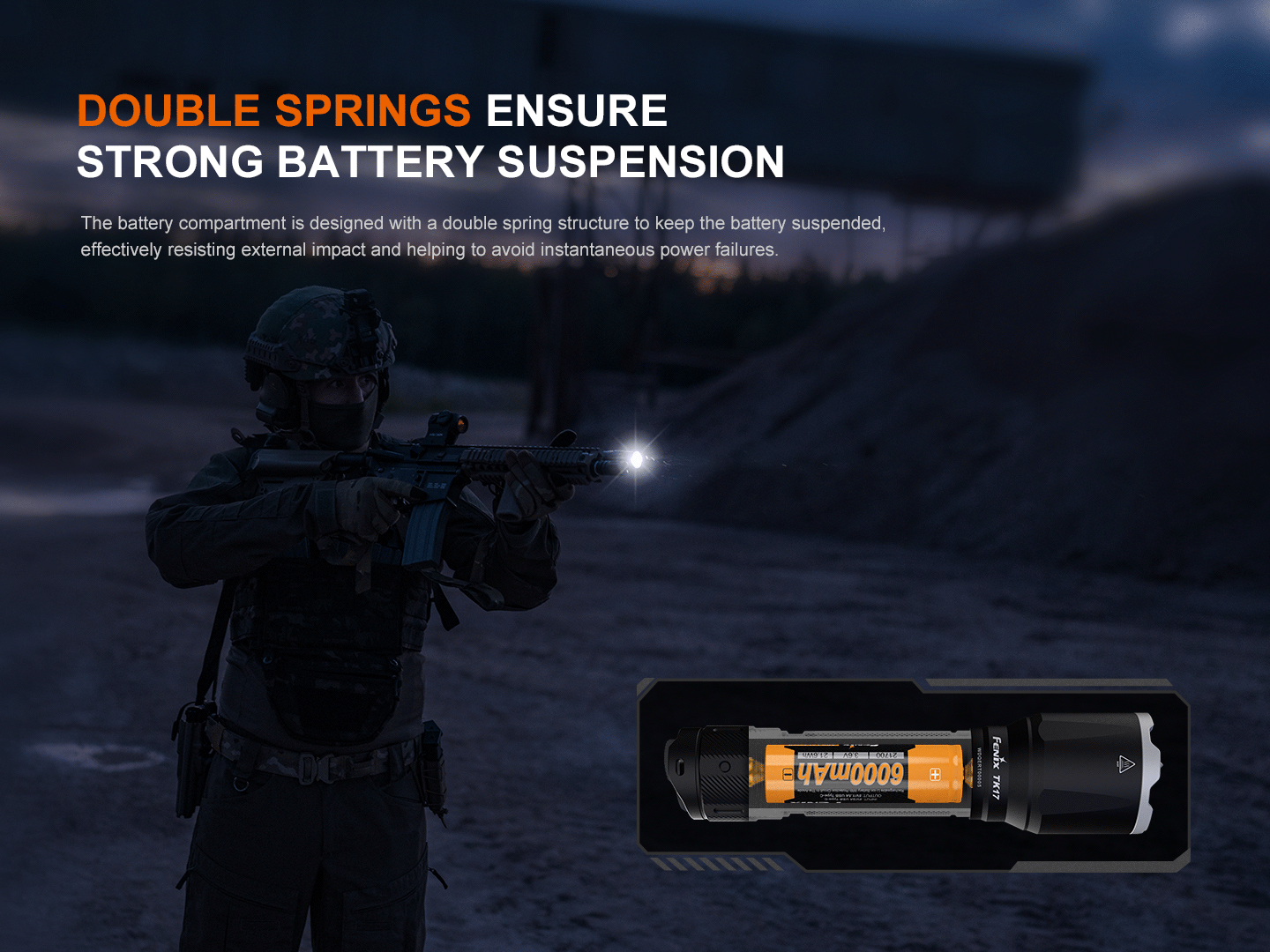 Fenix TK17 Dual Switch Tactical Flashlight - 3,600 Lumens
