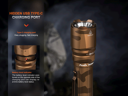 Fenix TK20R UE Tactical Flashlight - 465 Meters Throw - 2,800 Lumens