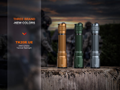 Fenix TK20R UE Tactical Flashlight - 465 Meters Throw - 2,800 Lumens