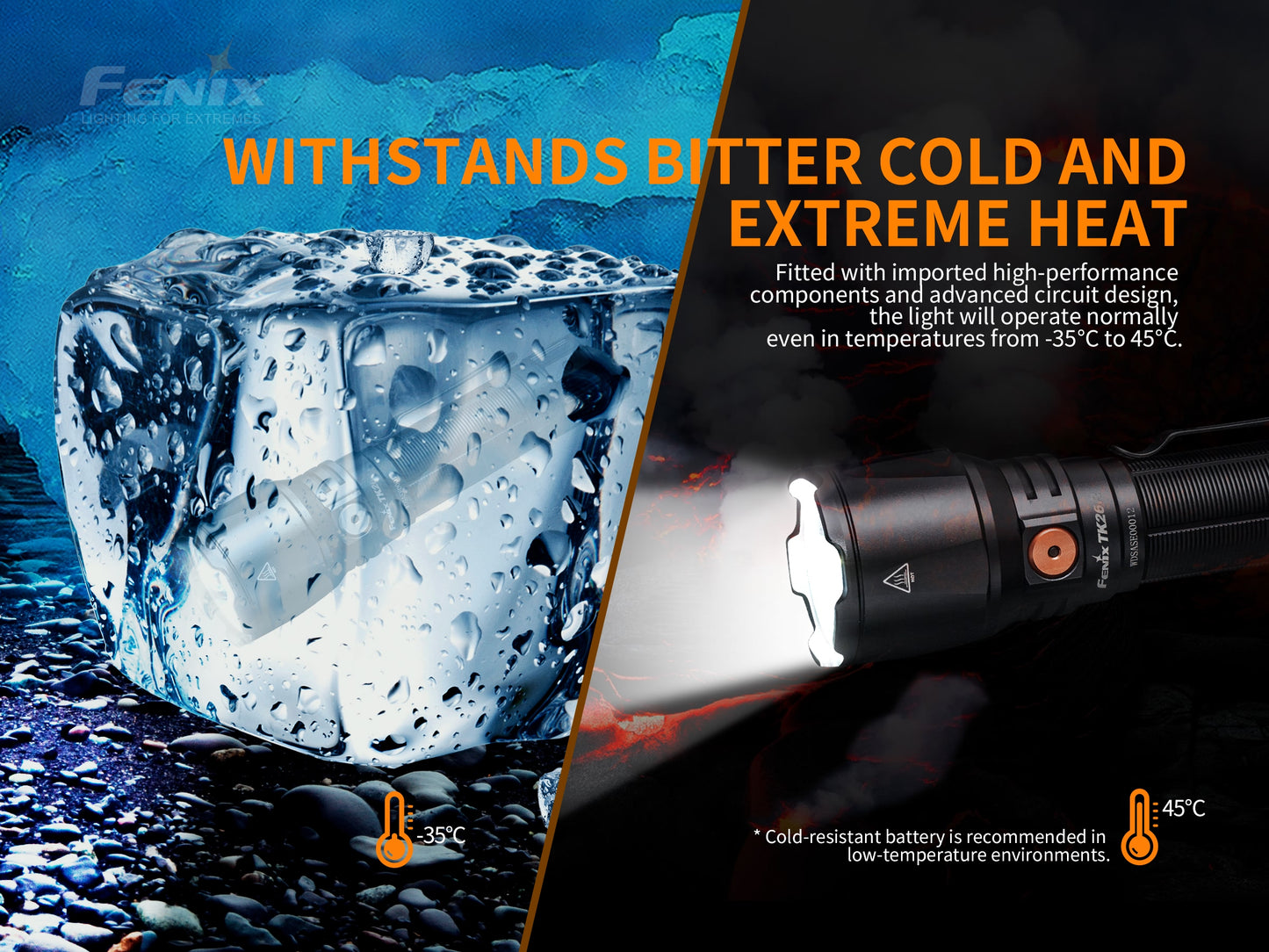 Fenix TK26R Triple Colored Flashlight - 1,500 Lumens