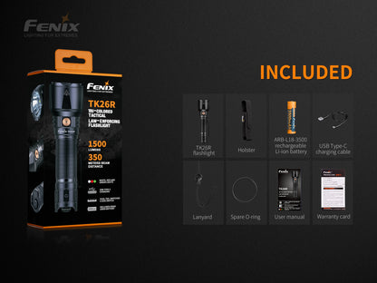 Fenix TK26R Triple Colored Flashlight - 1,500 Lumens