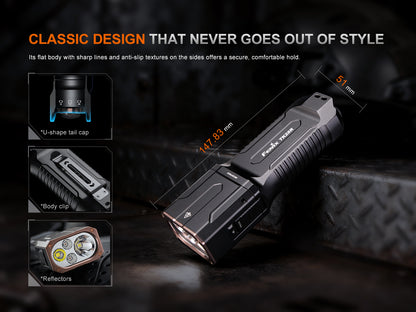 Fenix TK28R High Performance Tactical Flashlight [6500 Lumens I 400 Meters Throw]