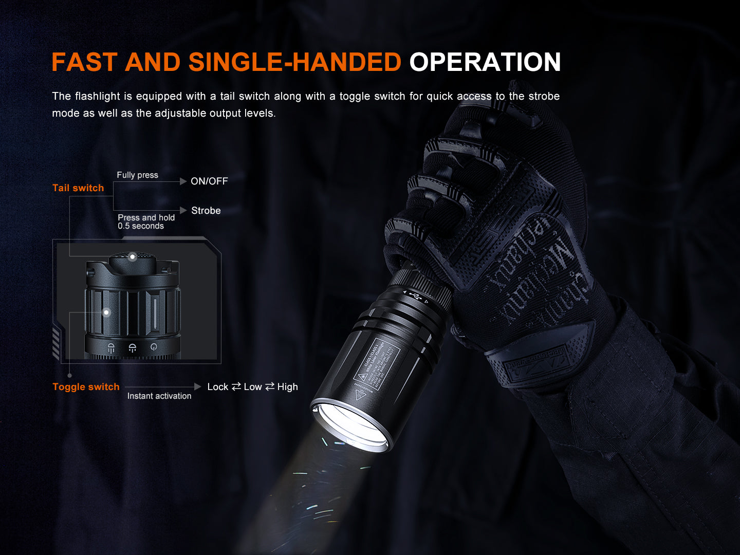 Fenix TK30R Ultra Long Throw LEP Flashlight