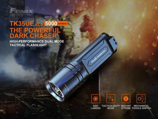Fenix TK35UE V2.0 High Performance Flashlight 320 Meters Throw - 5,000 Lumens