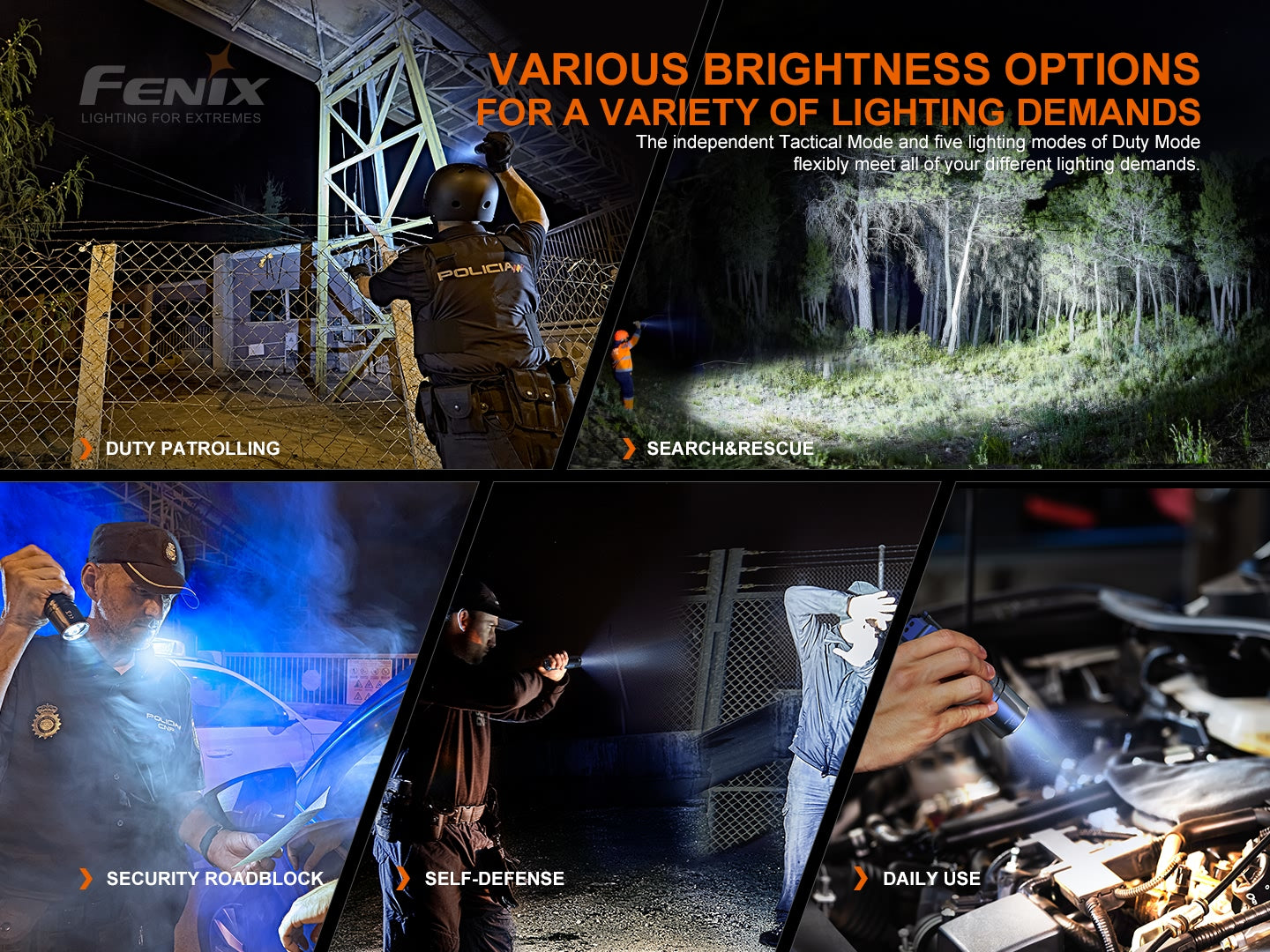Fenix TK35UE V2.0 High Performance Flashlight 320 Meters Throw - 5,000 Lumens
