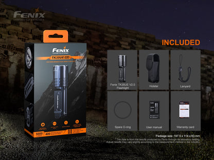 Fenix TK35UE V2.0 High Performance Flashlight 320 Meters Throw - 5,000 Lumens