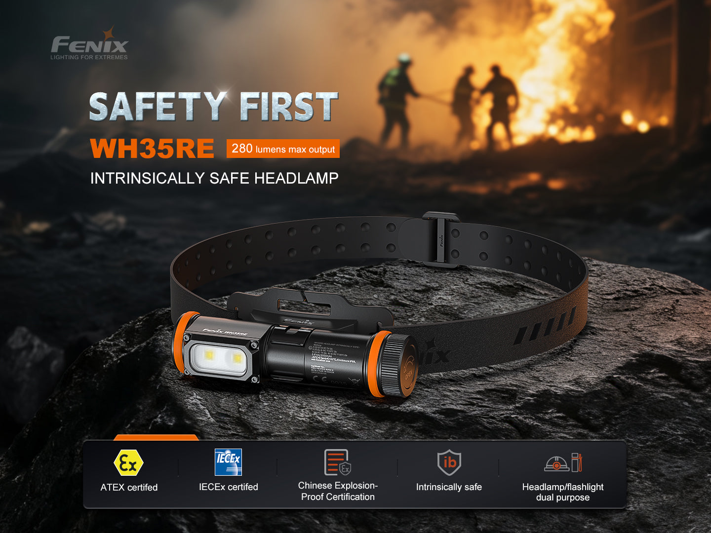 Fenix WH35RE Intrinsically Safe Headlamp