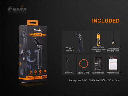 Fenix WT25R Adjustable Head & Magnetic Base Flashlight